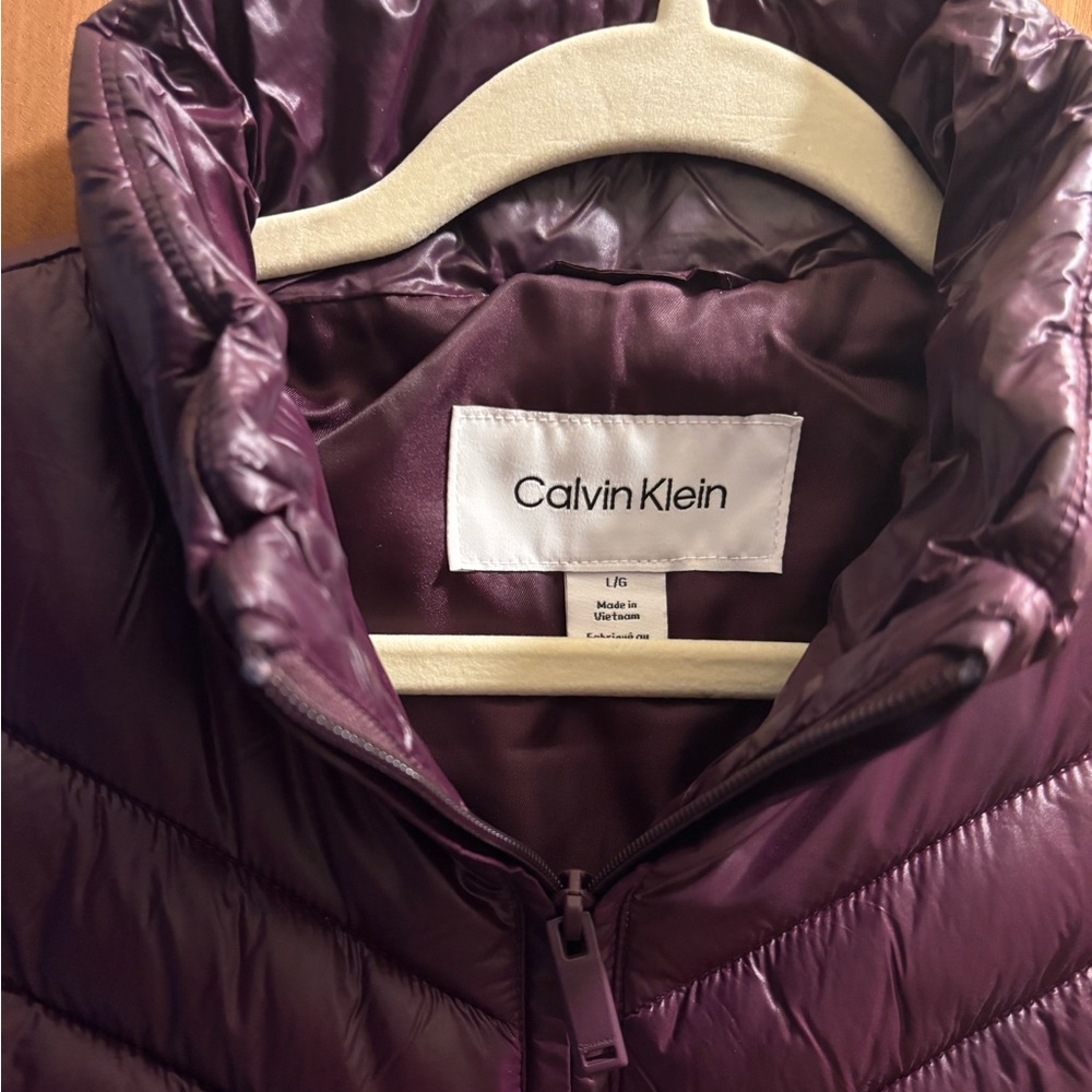 Calvin Klein Deep Purple Quilted Jacket